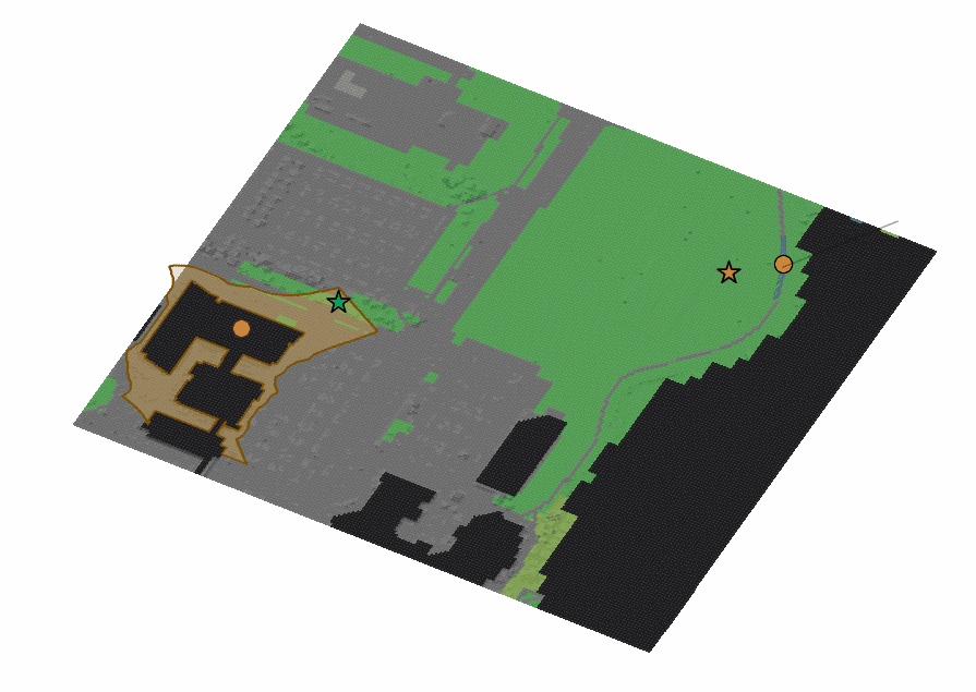 HOPHY planned path on UB Campus